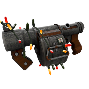 Festivized Damascus & Mahogany Stickybomb Launcher