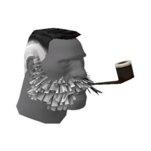 Strange Lord Cockswain's Novelty Mutton Chops and Pipe