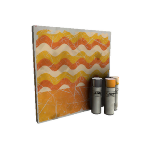 Strange Unusual Cream Corned War Paint (Well-Worn)
