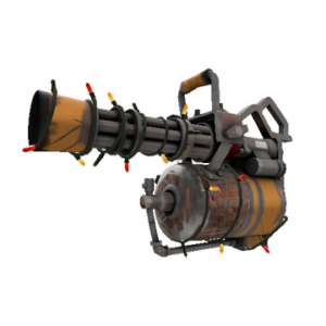 Strange Unusual Festivized Professional Killstreak Brick House Minigun (Well-Worn)