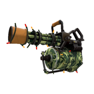 Strange Unusual Festivized Professional Killstreak King of the Jungle Minigun (Field-Tested)