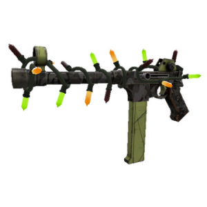 Strange Unusual Festivized Professional Killstreak Woodsy Widowmaker SMG (Field-Tested)