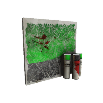 Strange Unusual Health and Hell (Green) War Paint (Battle Scarred)