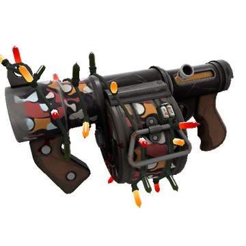 Unusual Festivized Carpet Bomber Stickybomb Launcher (Field-Tested)