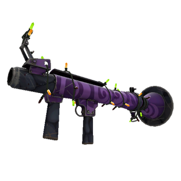 Unusual Festivized Portal Plastered Rocket Launcher (Field-Tested)
