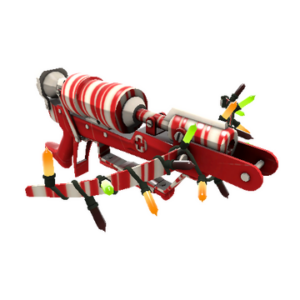 Unusual Festivized Professional Killstreak Peppermint Swirl Crusader's Crossbow (Factory New)